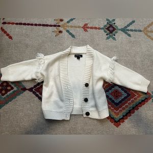 18 month white cardigan